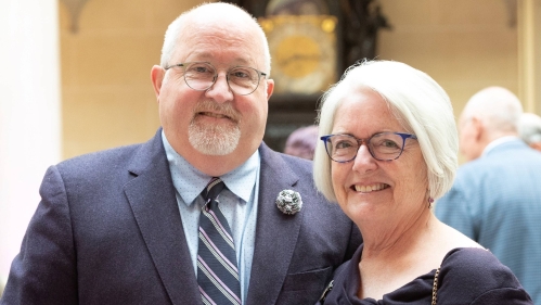 Rutgers alumni Donald and Ellen Clark