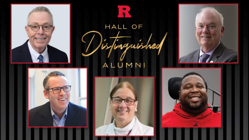 Counterclockwise from top left, James H. Rhodes, Creighton Drury, Gloria A. Bachmann, Eric LeGrand, and James F. Dougherty.