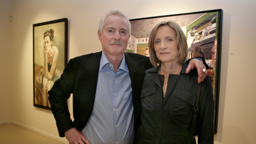 George Henoch Shechtman RC’64 and wife Nancy Hicks GSNB’89 at Gallery Henoch in 2006 in New York City’s Chelsea neighborhood.