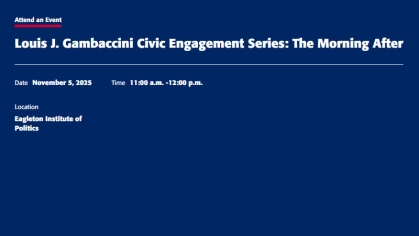 Louis J. Gambaccini Civic Engagement Series