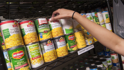 Food Pantry-Cans of Corn