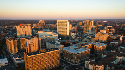 Aerial view of New Brunswick