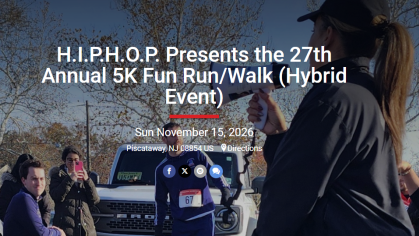 H.I.P.H.O.P. Presents the 27th Annual 5K Fun Run/Walk (Hybrid Event)