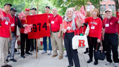 Rutgers alumni from the Class of 1974 at their 50th reunion