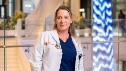 Manda DiRubbo, a research nurse clinician, will complete her third degree from Rutgers in December.