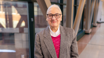 Gloria A. Bachmann SASN’70, RWJMS’72 has dual faculty appointments as a professor at the Rutgers School of Public Health and the Robert Wood Johnson Medical School, where she is also an associate dean. Photo by John O'Boyle.