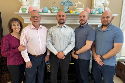 Left to right, Christian's mother Julie Ganifas Simon, father Michael John Simon, Christian Simon, brother Steven Christopher Simon, and oldest brother Michael Emmanuel Simon. Courtesy of Christian Simon