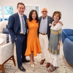 From left, Barry and Marlene Brandt with Allan and Rosalyn Blau