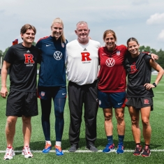 Casey Murphy visiting friends at Rutgers soccer