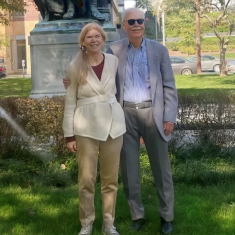 Mary Matthews and Melanson on the College Avenue Campus