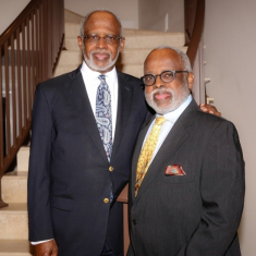 George, left, and Washington Hill in 2019