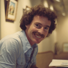 Shechtman at his first gallery on Christopher Street.