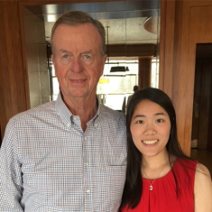 Cullen and Lin in 2016 when they met for lunch in San Francisco